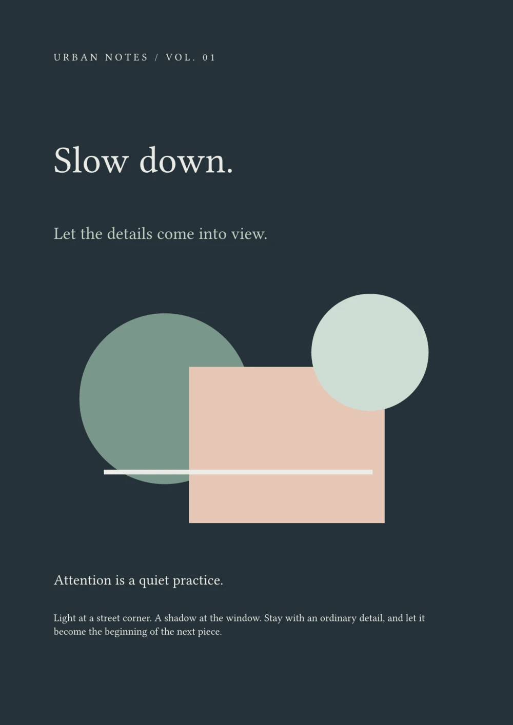 An original geometric poster